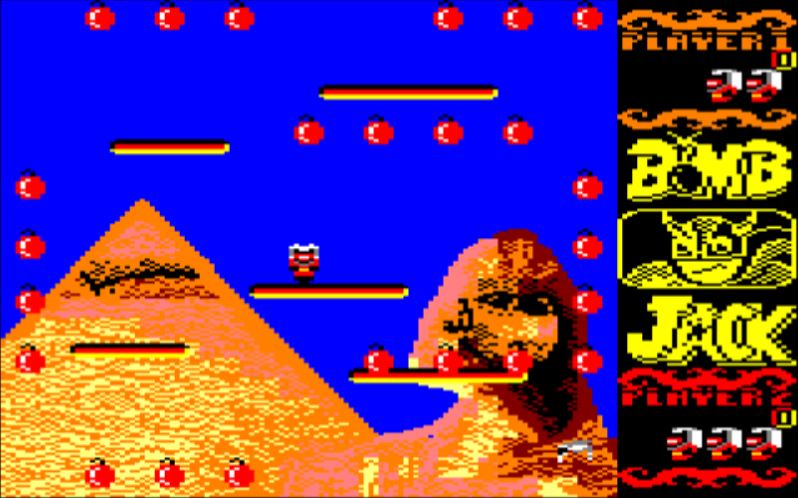 Bomb Jack - Amstrad CPC game screenshot (1986) by Elite